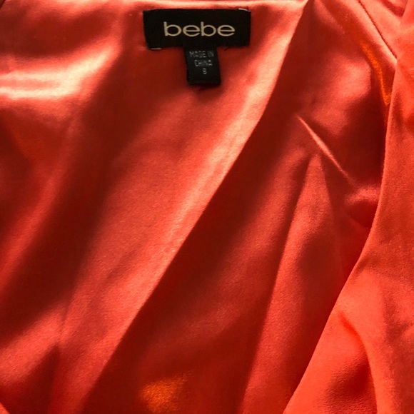 Orange Bebe Zip Up Dress - Picture 4 of 5